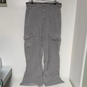American Eagle Outfitters Men's Charcoal Cargo Pants